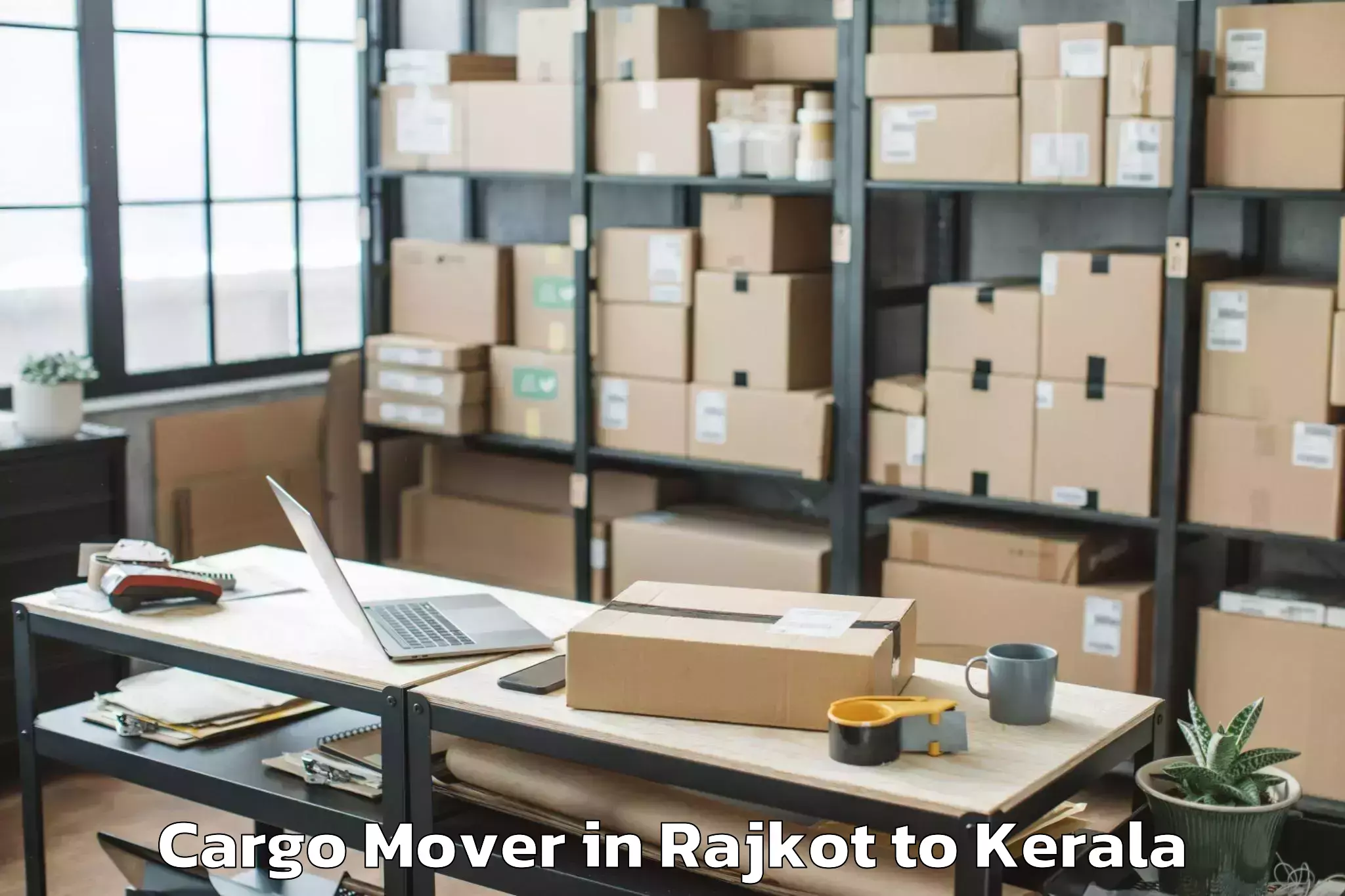 Top Rajkot to Pangodu Cargo Mover Available